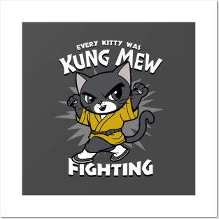 Every Kitty was Kung Mew fighting Posters and Art